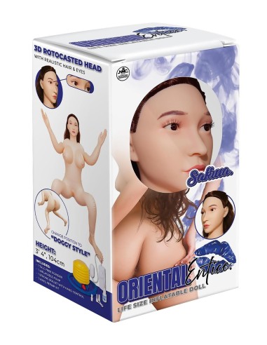 NMC 104CM PVC INFLATABLE SITTING DOLL WI