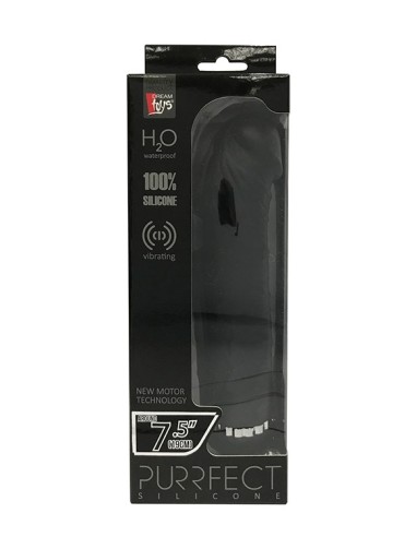 PURRFECT SILICONE DELUXE 7.5INCH BLACK