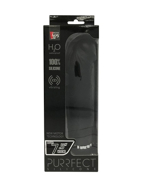 PURRFECT SILICONE DELUXE 7.5INCH BLACK