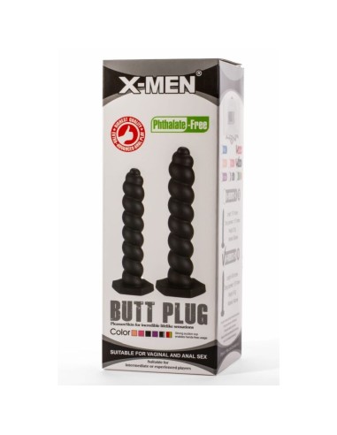 X-Men 9.45" Butt Plug Silicone Black M