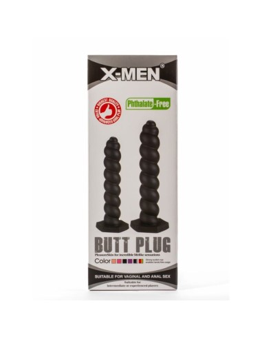 X-Men 9.45" Butt Plug Silicone Black M