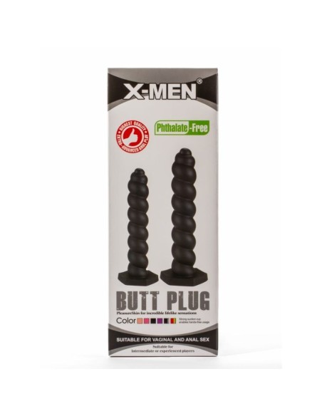 X-Men 9.45" Butt Plug Silicone Black M