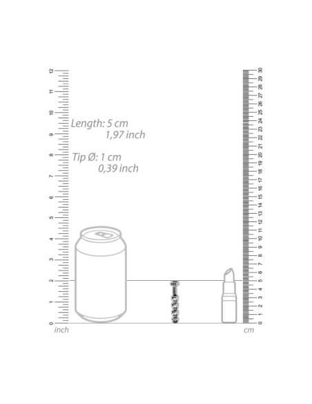 Ribbed Hollow Penis Plug - 0.4 / 10 mm