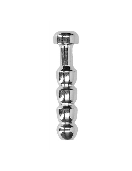 Ribbed Hollow Penis Plug - 0.4 / 10 mm