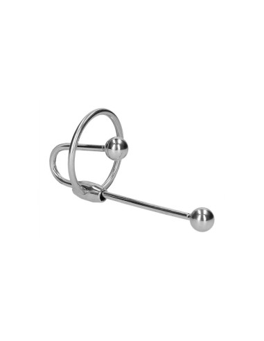 Stainless Steel Penis Plug with Ball - 0