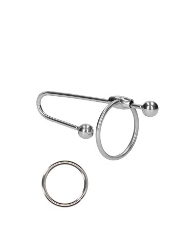 Stainless Steel Penis Plug with Ball - 0