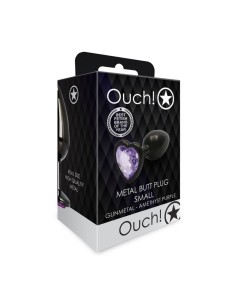 Heart Gem Butt Plug - Small - Gunmetal/A