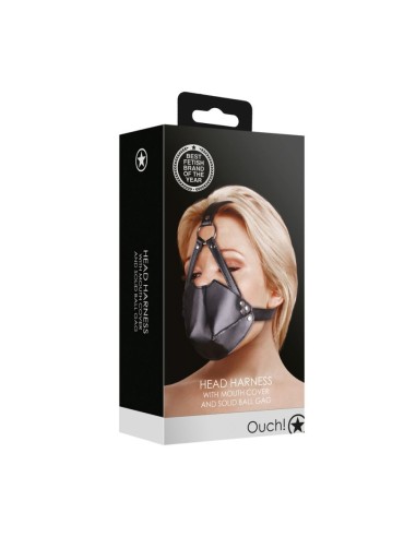 Head Harness with Mouth Cover and Solid