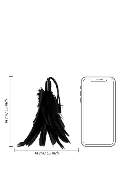 Small Feather Tickler - Black