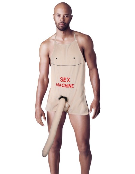 Apron with a plush penis