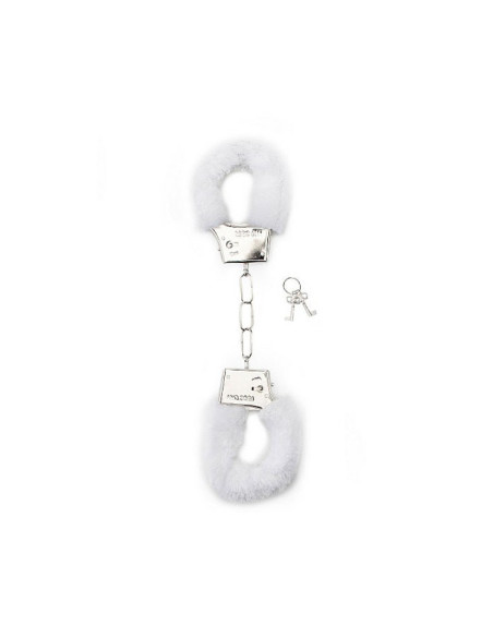 Furry Handcuffs - White acquista online su Porky's Store