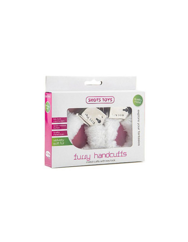 Furry Handcuffs - White acquista online su Porky's Store