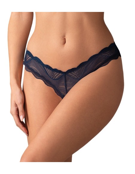 Crotchless Thong Nightly Blue