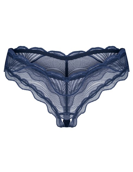 Crotchless Thong Nightly Blue