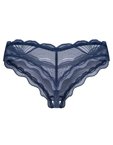 Crotchless Thong Nightly Blue