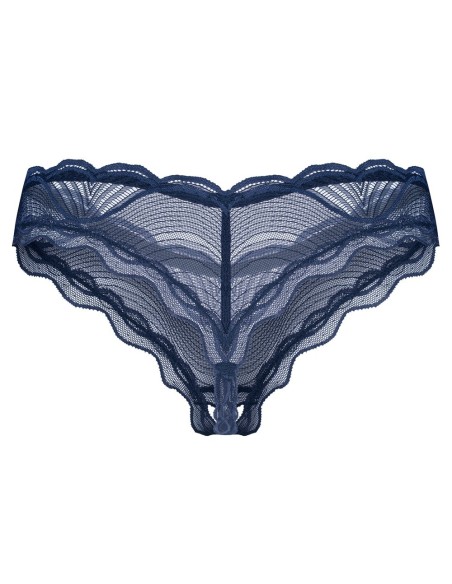 Crotchless Thong Nightly Blue