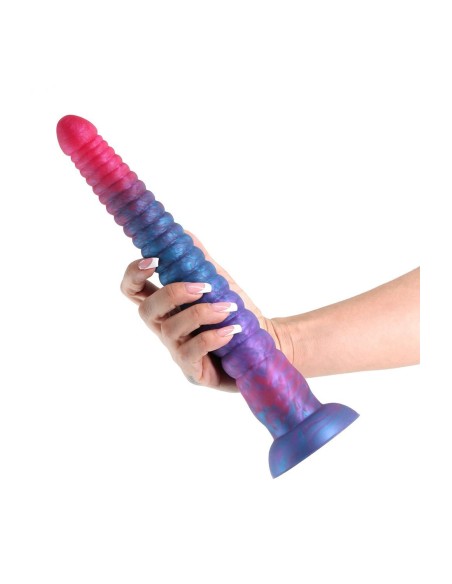 COLOURS STACKED 12 INCH DILDO PINK/BLUE