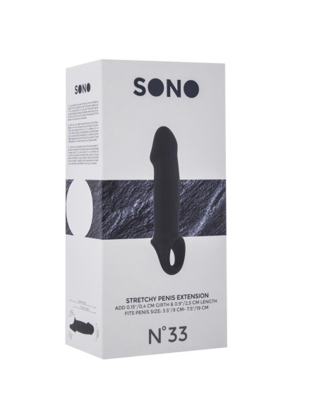 No.33 - Stretchy Penis Extension - Black acquista online su Porky's Store