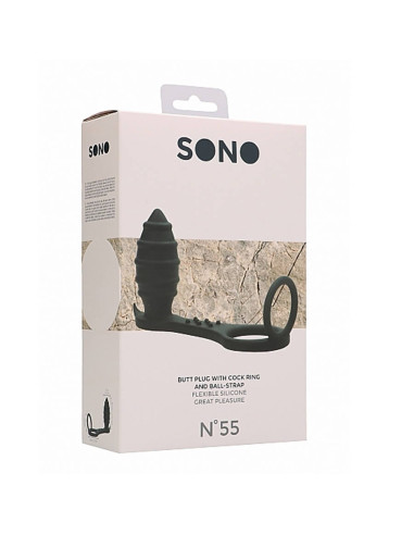 No.55 - Butt Plug with Conk Ring and acquista online su Porky's Store