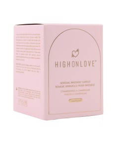 HIGH ON LOVE PINK MASSAGE CANDLE STRAWBE 2