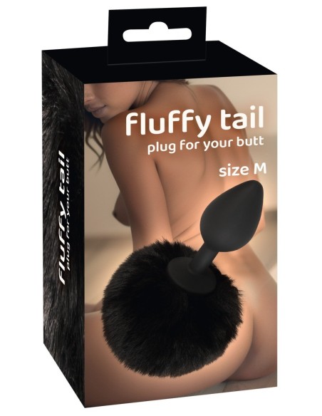 Fluffy Tail Black M