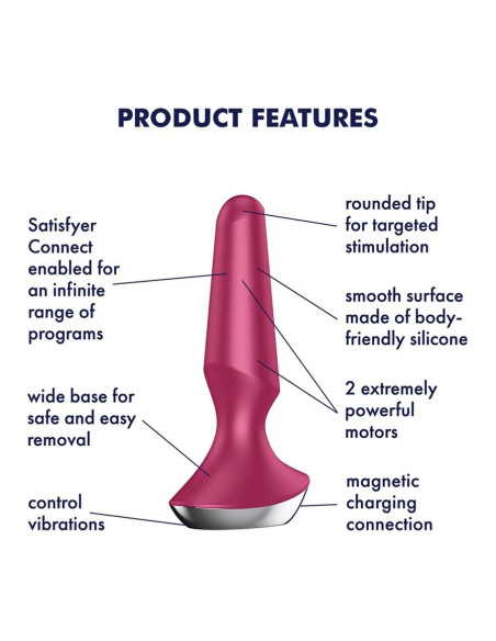 SATISFYER PLUG ILICIOUS 2 PINK acquista online su Porky's Store