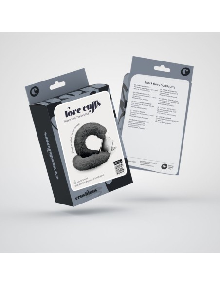 POLSINI IN PELUCHE LOVE CUFFS NERI CRUSH