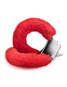 POLSINI IN PELUCHE LOVE CUFFS ROSSO CRUS