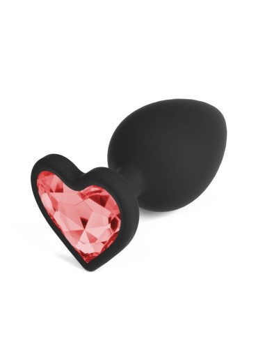 CUORE PLUG ANALE MEDIO CON 4 GIOIELLI