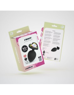 CUORE PLUG ANALE GRANDE CON 4 GIOIELLI 2