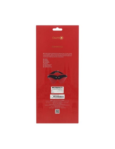 Milan Collection - Blindfold - Black/Red