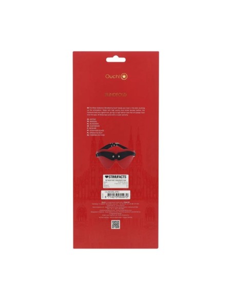 Milan Collection - Blindfold - Black/Red