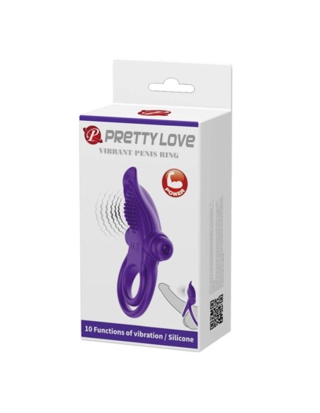 Pretty Love Vibrant Penis Ring Purple