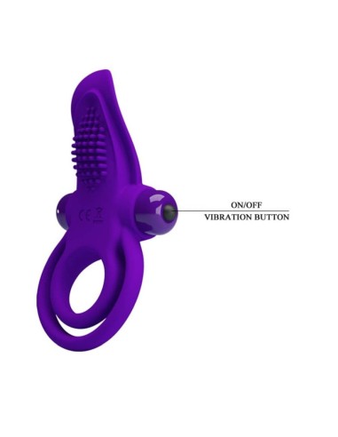 Pretty Love Vibrant Penis Ring Purple