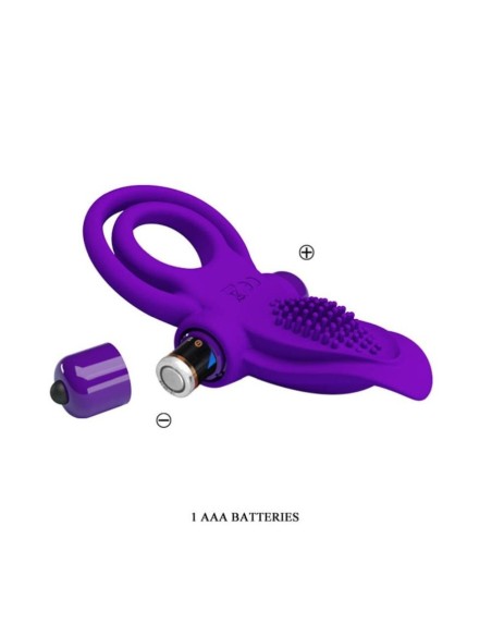 Pretty Love Vibrant Penis Ring Purple