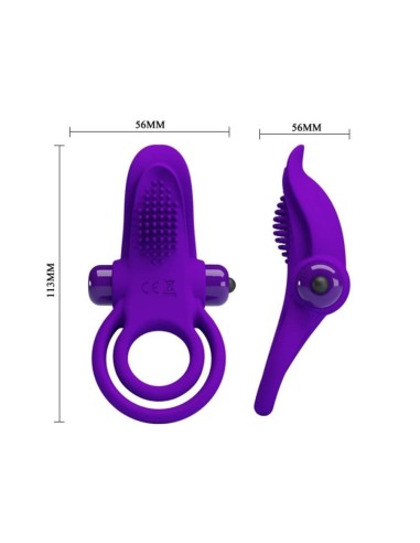 Pretty Love Vibrant Penis Ring Purple