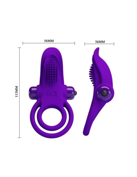 Pretty Love Vibrant Penis Ring Purple