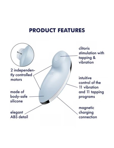 SATISFYER Tap & Climax 2 -Blue