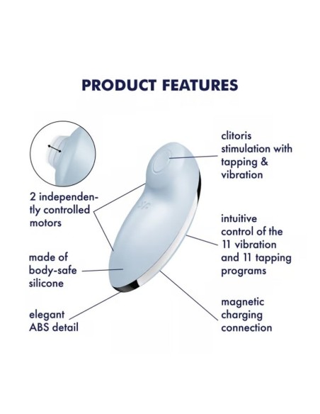 SATISFYER Tap & Climax 2 -Blue