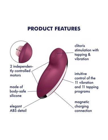 SATISFYER Tap & Climax 2 -Red