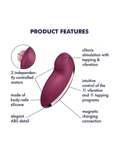 SATISFYER Tap & Climax 2 -Red