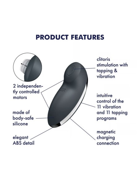 SATISFYER Tap & Climax 2 -Grey