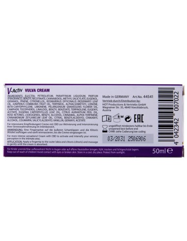 V-Activ Vulva Cream CBD 50 ml