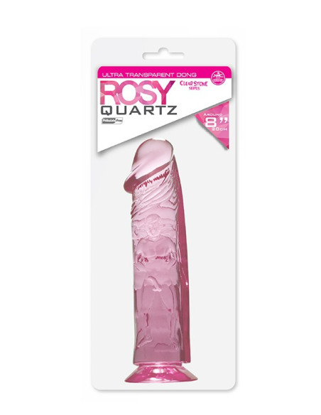 QUARTZ ROSY 8INCH PVC DONG PINK acquista online su Porky's Store