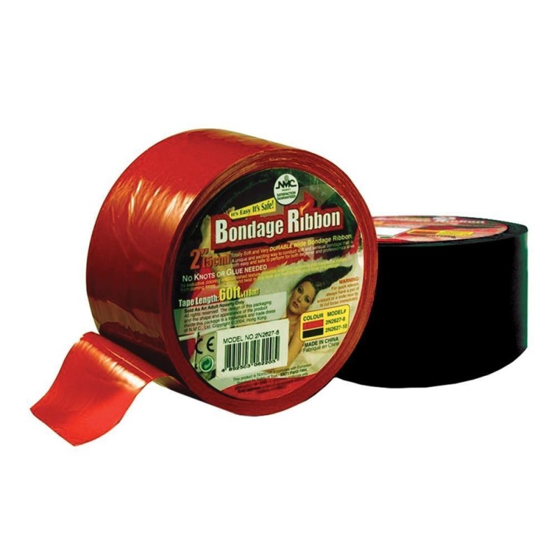 BONDAGE RIBBON 5CM/18MTR BLACK acquista online su Porky's Store