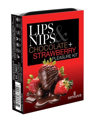 SENSUVA LIPS AND NIPS PLEASURE KIT CHOCO