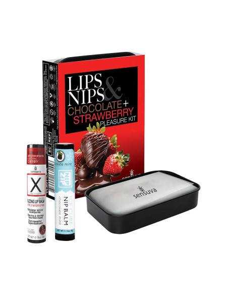 SENSUVA LIPS AND NIPS PLEASURE KIT CHOCO