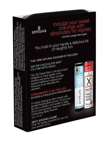 SENSUVA LIPS AND NIPS PLEASURE KIT CHOCO