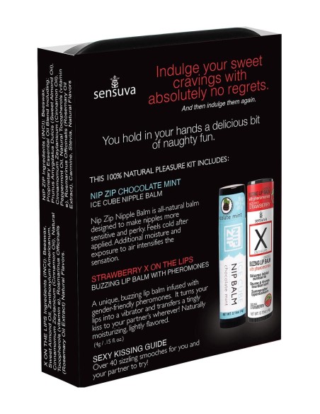 SENSUVA LIPS AND NIPS PLEASURE KIT CHOCO