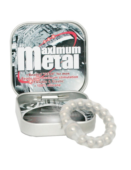 MAXIMUM METAL TRANSPARANT RING W BEADS acquista online su Porky's Store